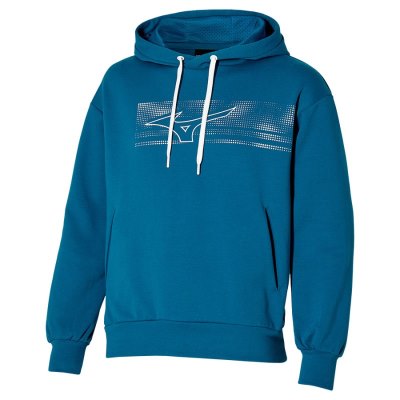 Sudaderas Con Capucha Mizuno Athletics Estampados Hombre - Azules - Chile M897LWYQDS